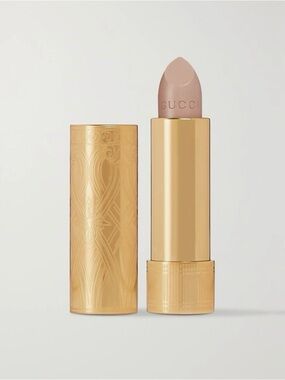 Gucci Rouge A Levres Satin Lipstick in 102 Lorna Dune, Gold Engraved Case, New